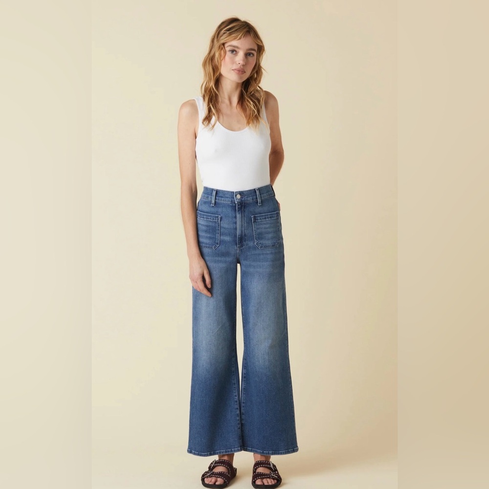 Le Jeans Virginia Wide-Leg Blue Jeans size 26